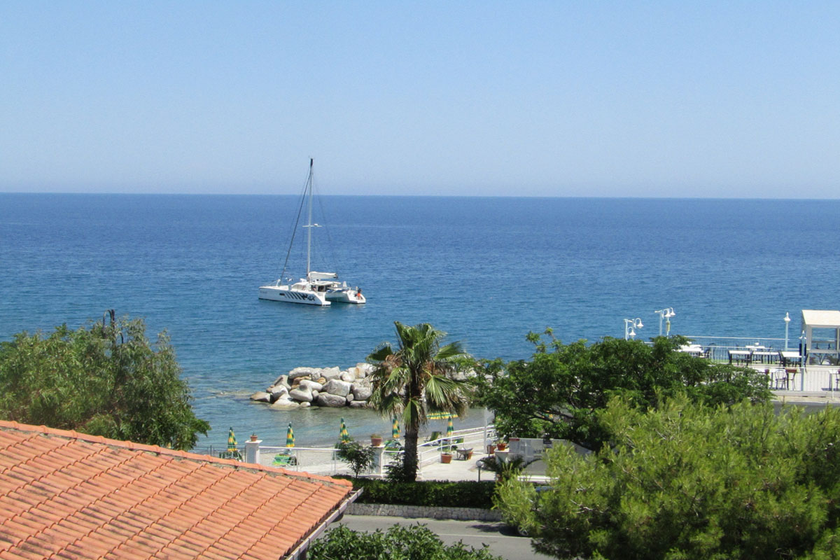 Vista fronte mare dalla casa vacanze a Cirò Marina